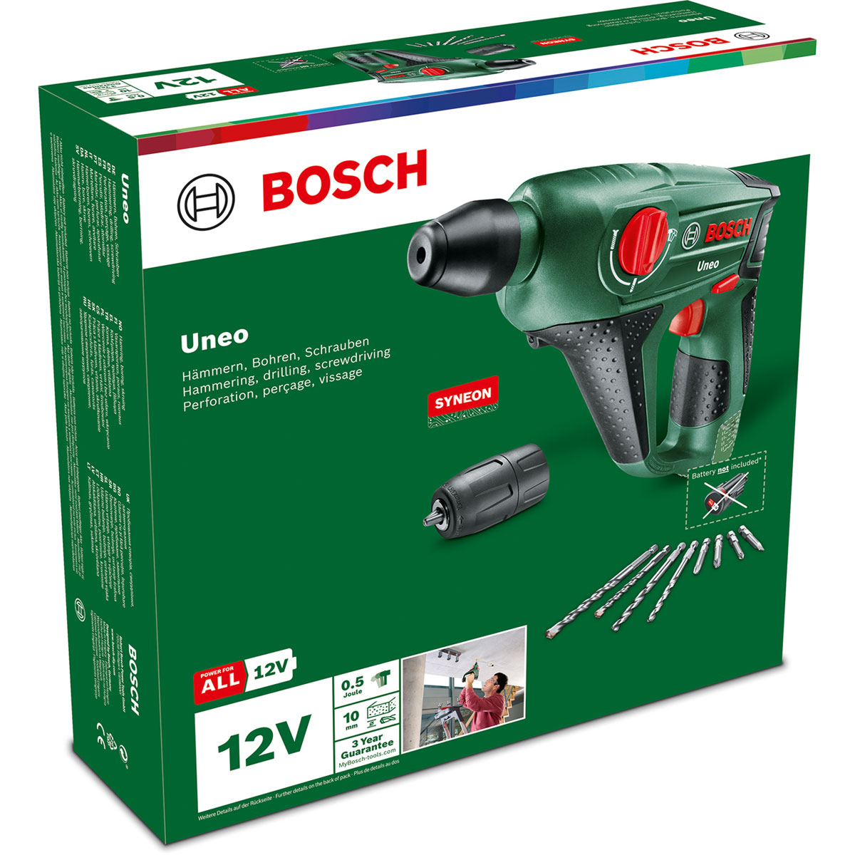 Bosch  Akku-Bohrhammer Uneo ohne Akku Bild 4