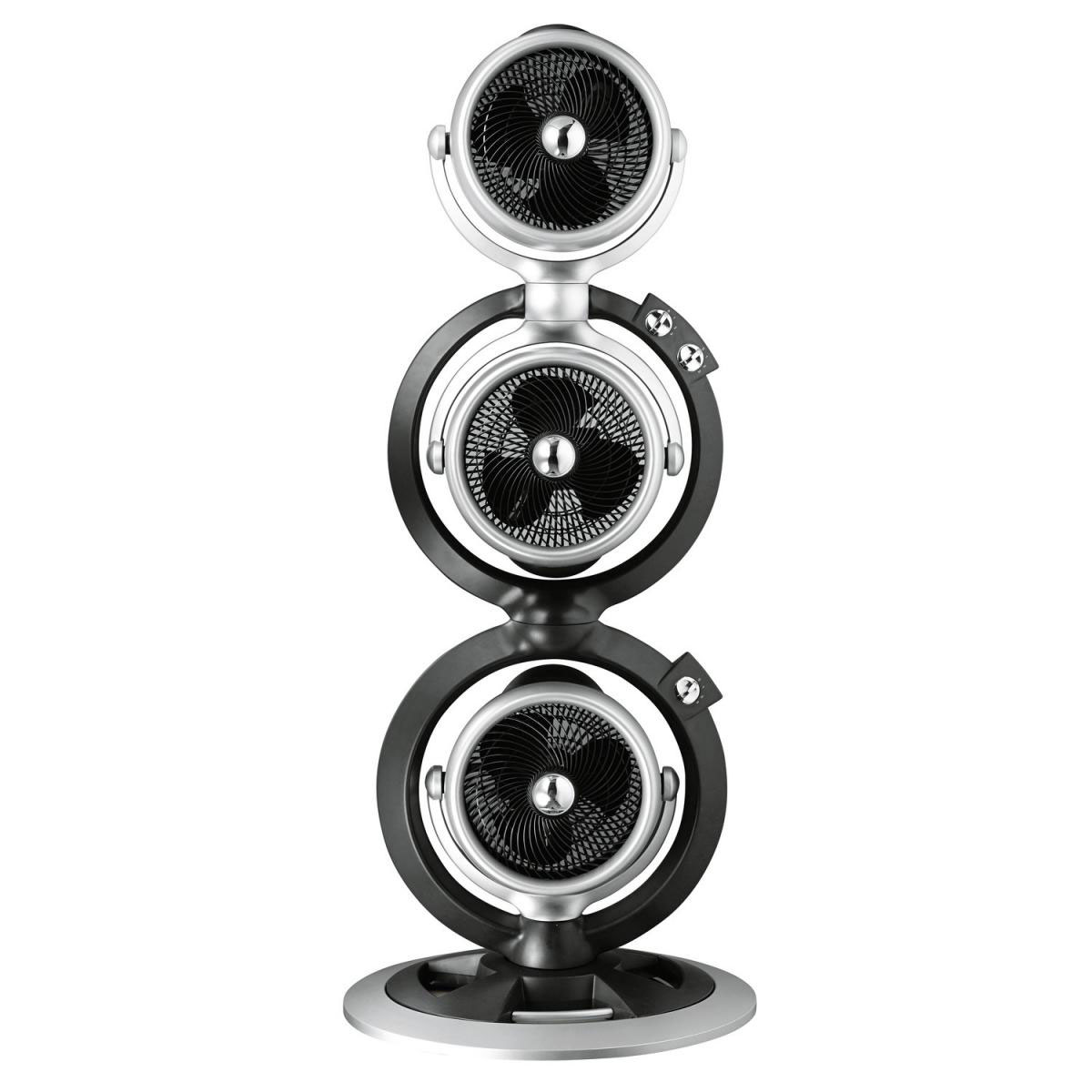 Flector Technik Standventilator Triple schwarz