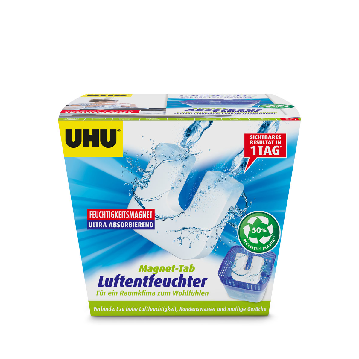 UHU  Luftentfeuchter Feuchtigkeitsmagnet Container 450 g Bild 1