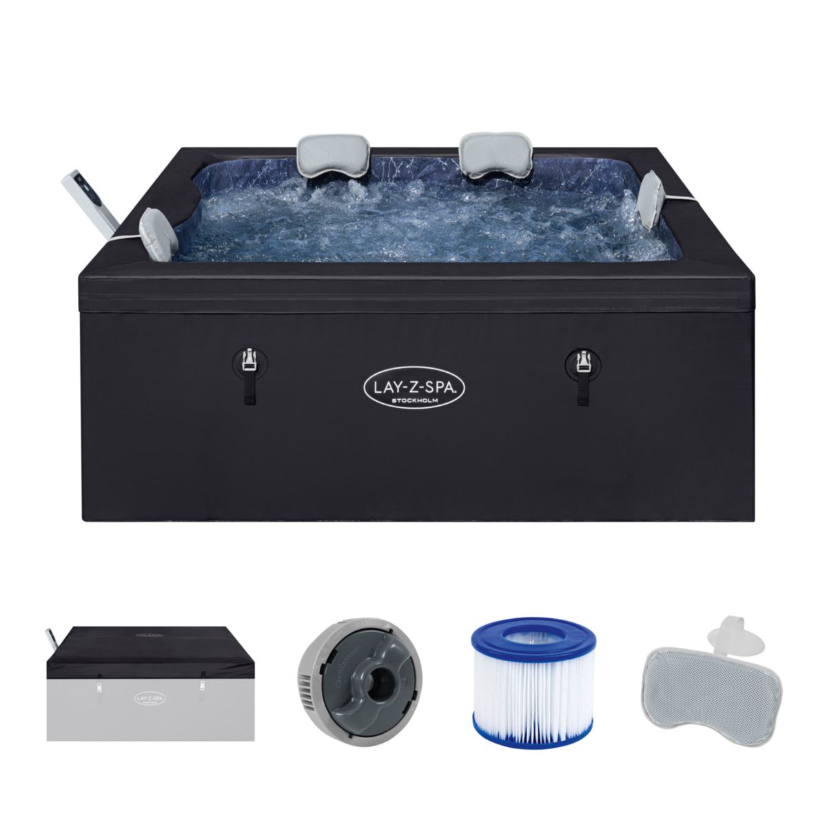 Bestway LAY-Z-SPA Whirlpool Stockholm 164 x 164 x 65 cm Foam Spa