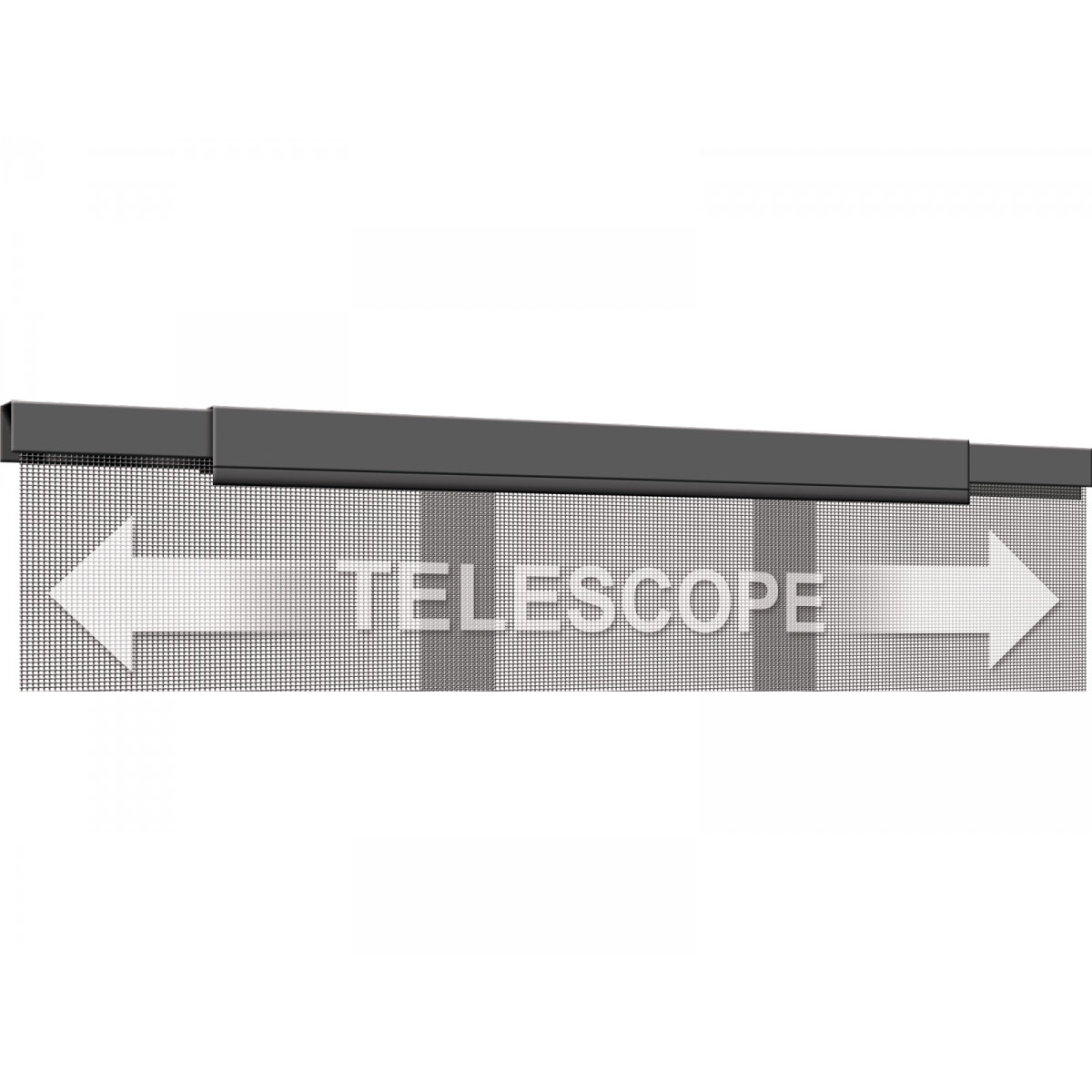 Schellenberg Fliegengitter Teleskopvorhang 95 x 220 cm Breite verstellbar anthrazit Bild 3