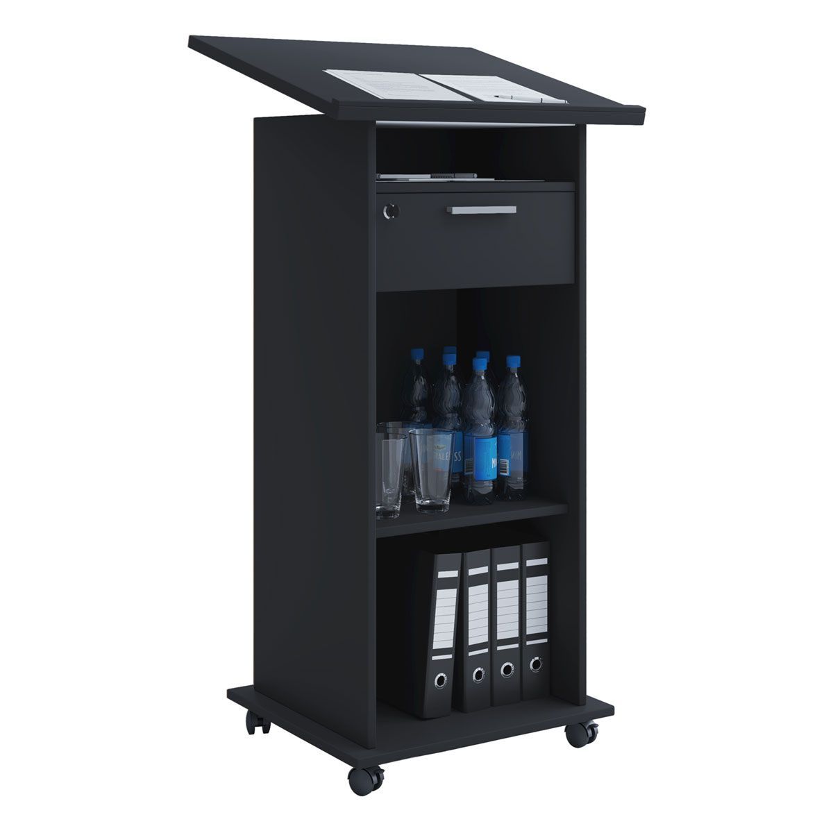 Stehpult Meeta schwarz