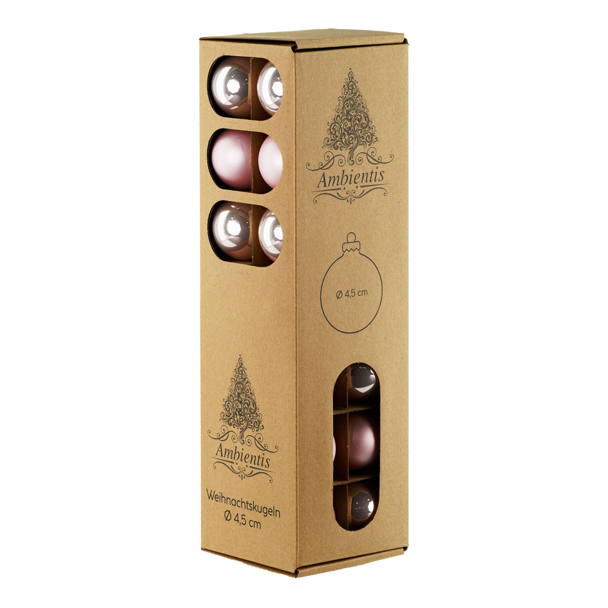 Ambientis Glaskugeln 4,5 cm rosa Mix Bild 3