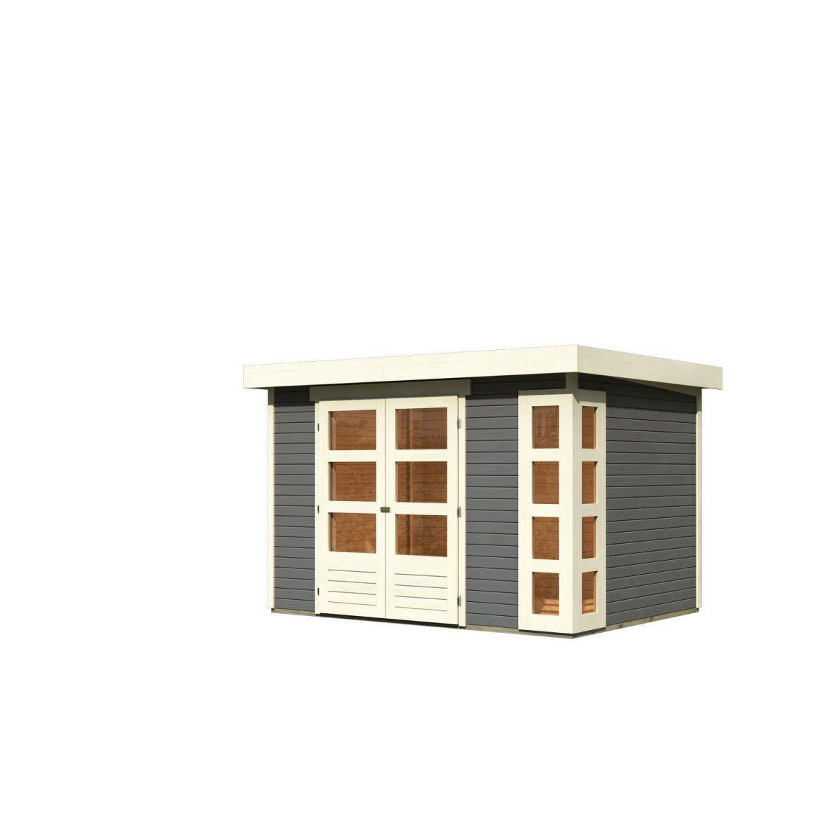 Karibu Gartenhaus Kerko 4 terragrau Bild 2