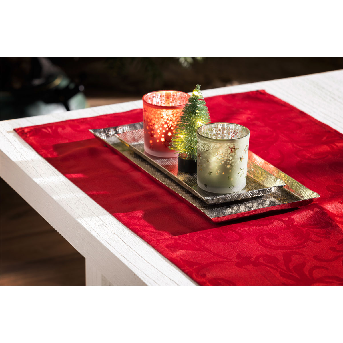 Teelichthalter Stern rot 8 x 7 cm Bild 2