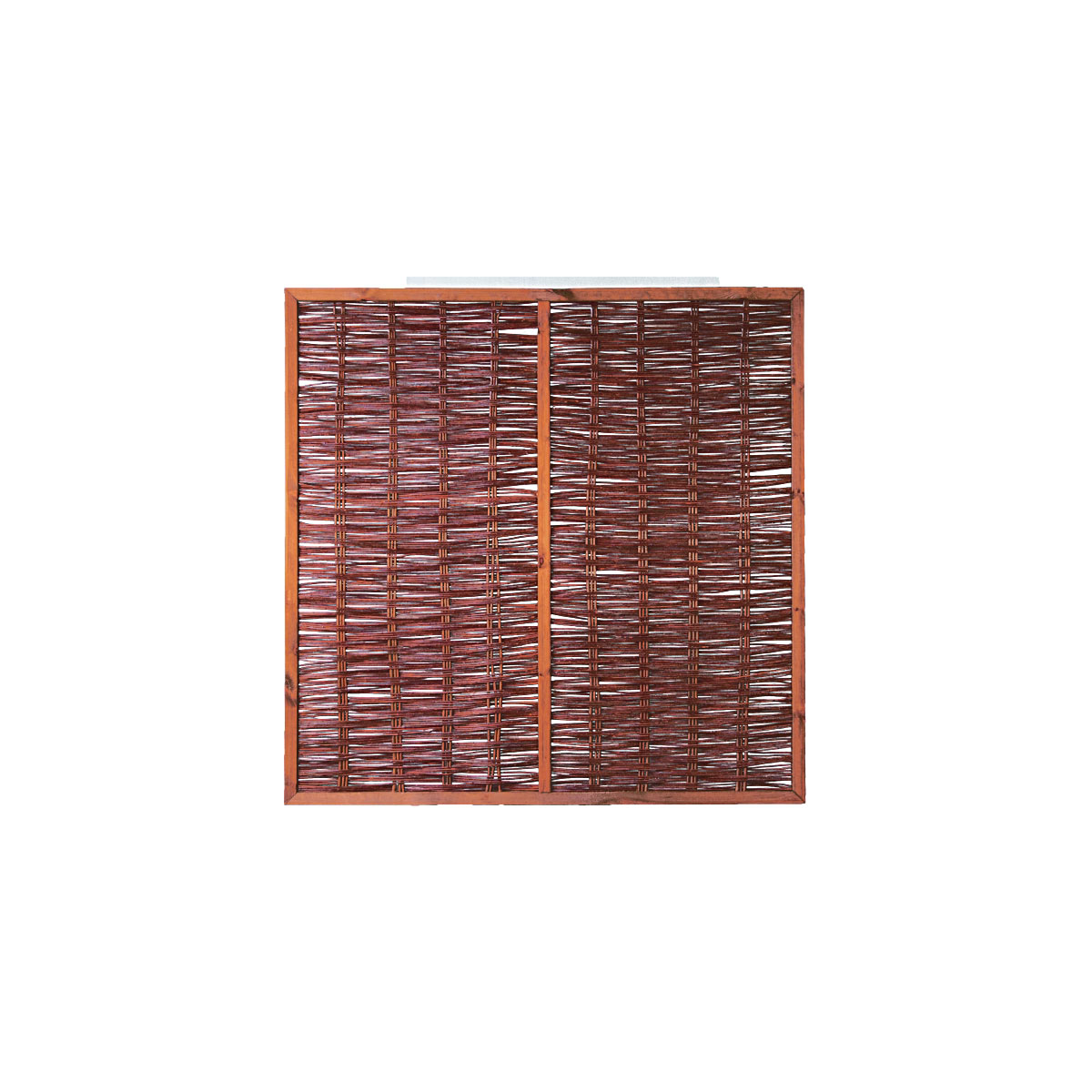 TETZNER & JENTZSCH Weidengeflechtzaun „FOGO“,  mit Rahmen und Strebe, 180 x 180 cm