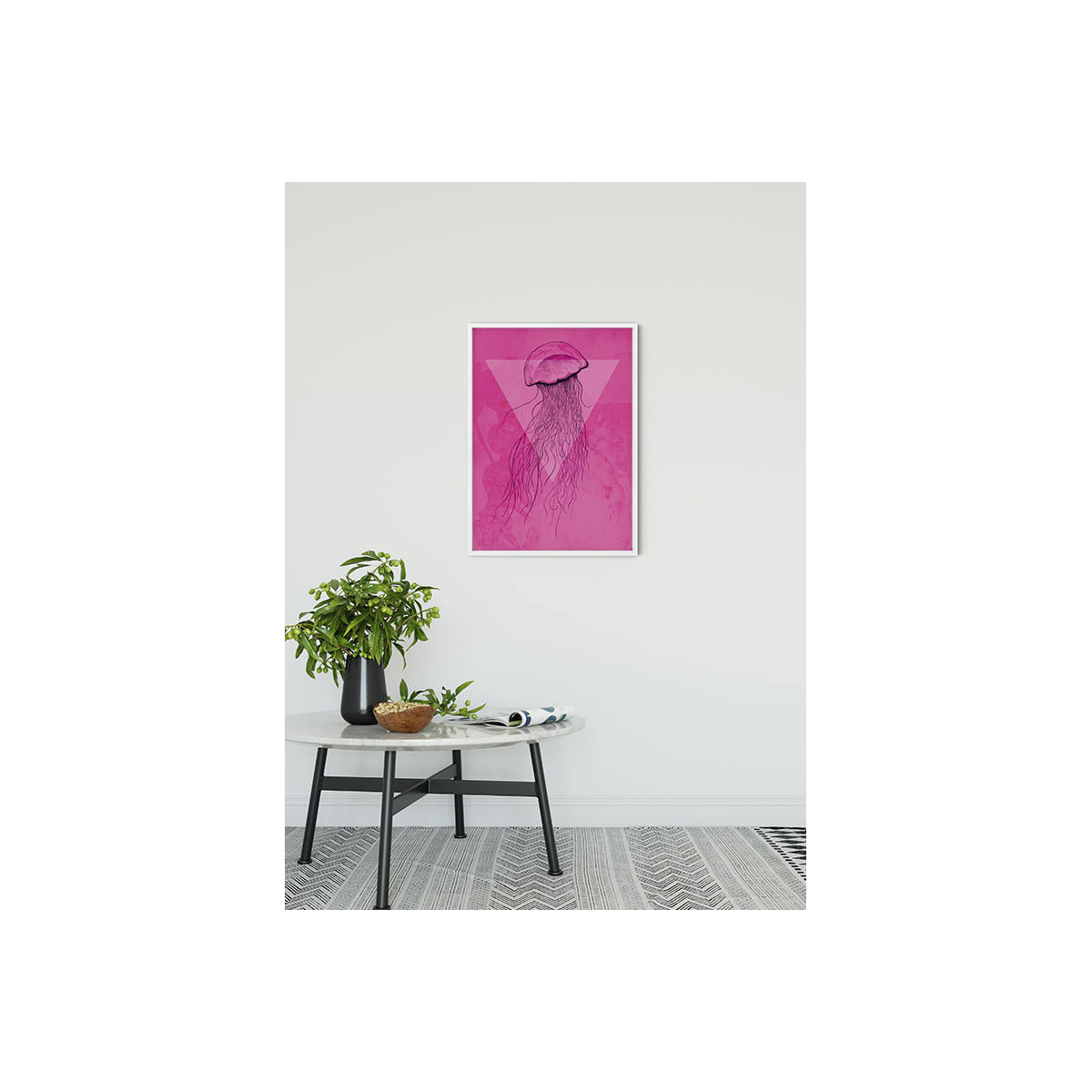 Komar  Wandbild Jellyfish Pink 40x50 cm