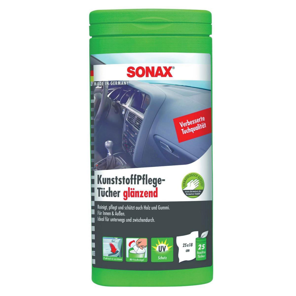 Sonax Tücher-Box Kunststoffpflege 25 Stück