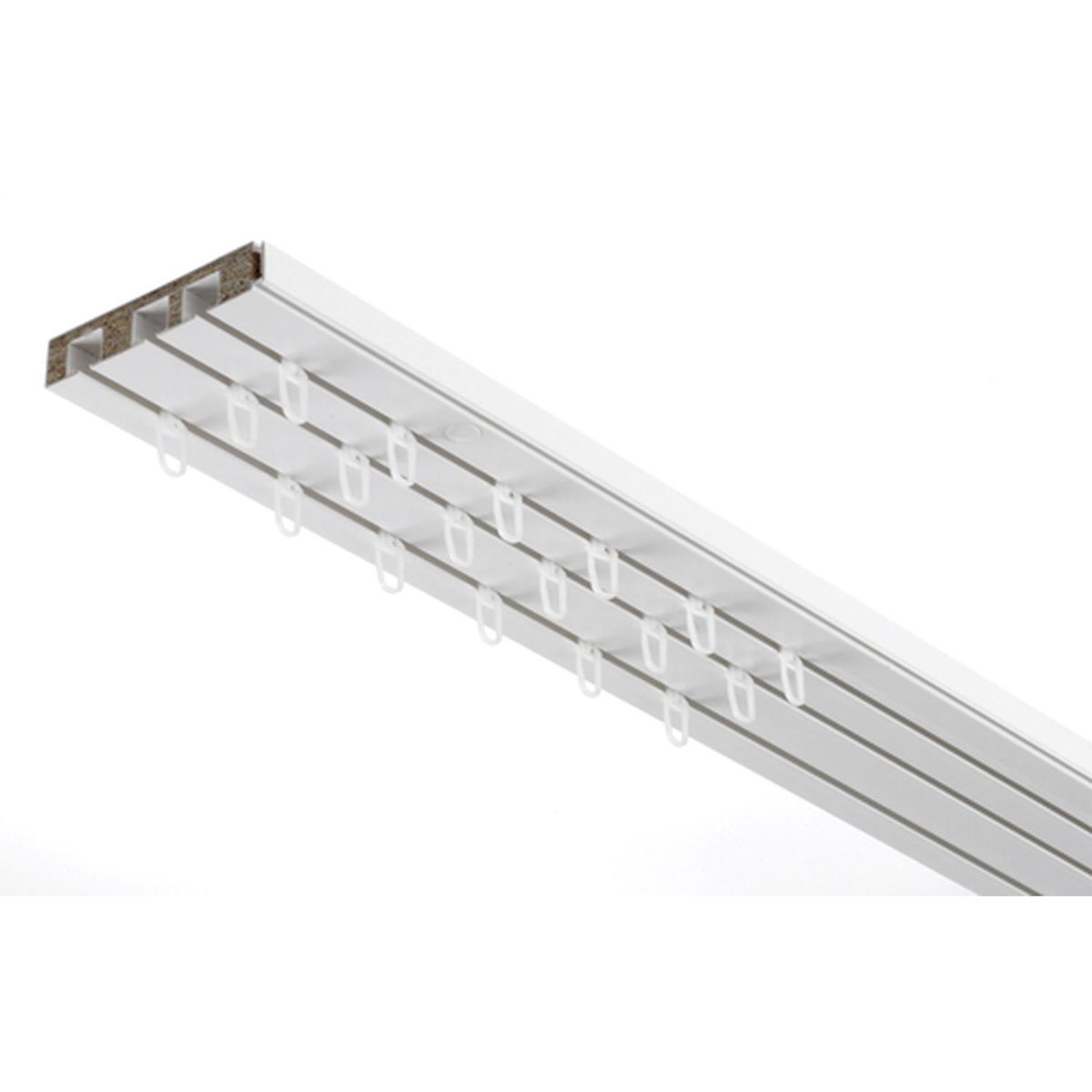 Gardinia Vorhangschiene GE3 180 cm mit Profil für Blendenbefestigung weiß Bild 6