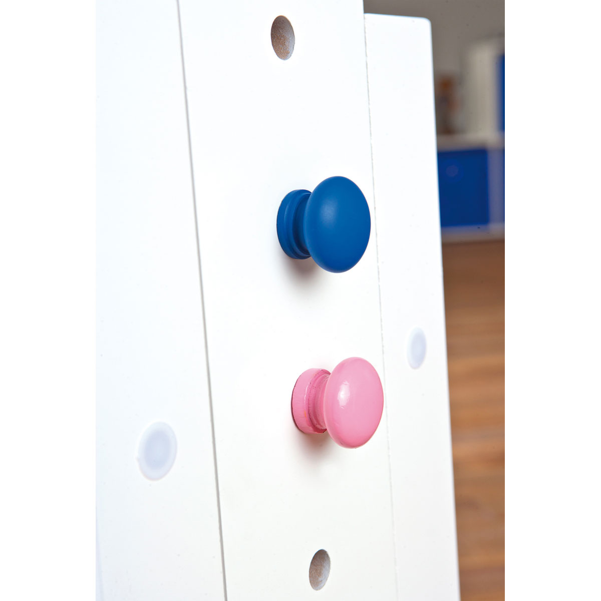 Inter Link Schreibtisch „Baru“, mit Schublade, rosa weiß, 109x90x55 cm Bild 7