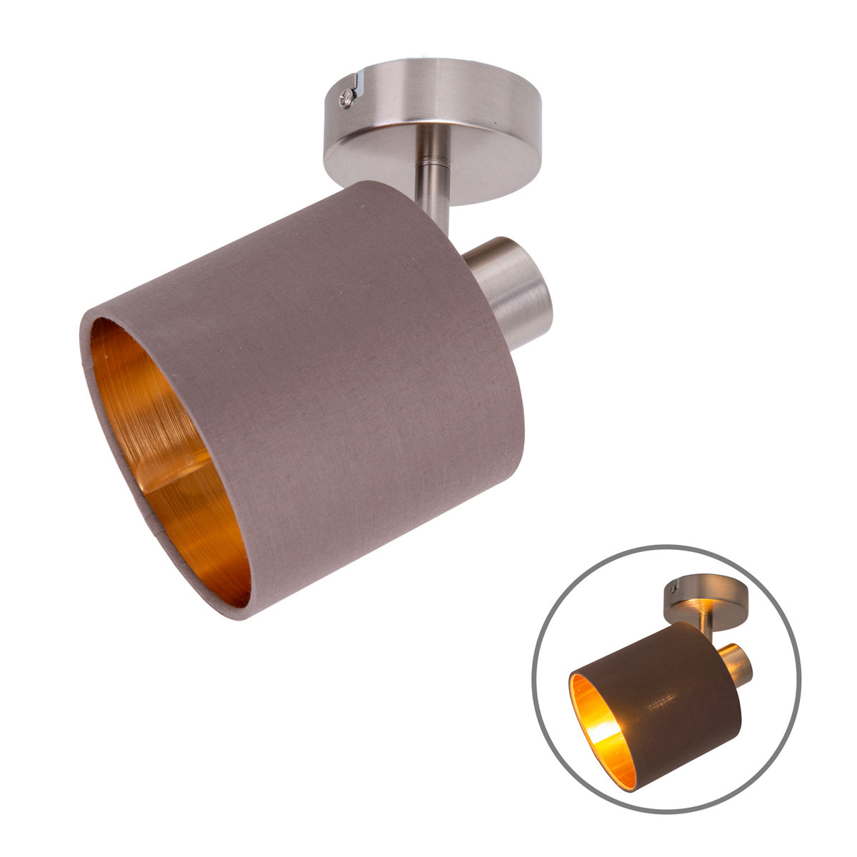 näve  Spotserie Maron 1 Spot braun Bild 8