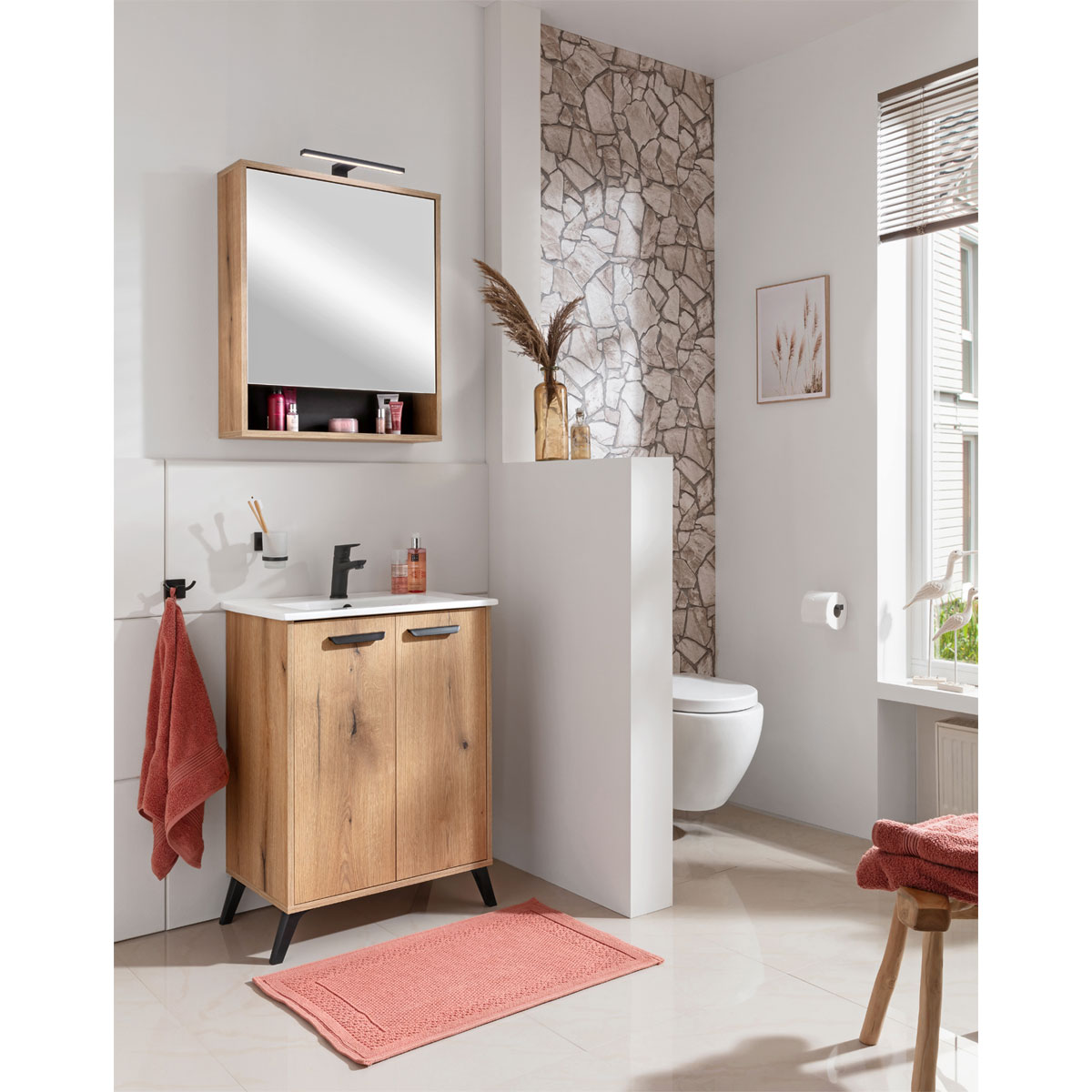 Badmöbel-Set Nova Eiche Bild 2