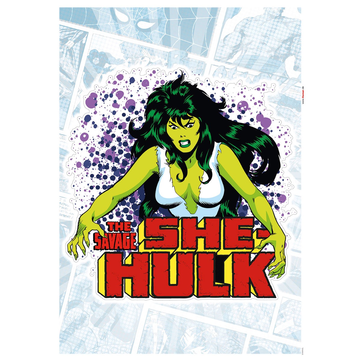 Komar  Wandtattoo She-Hulk Comic Classic 50x70 cm Bild 2