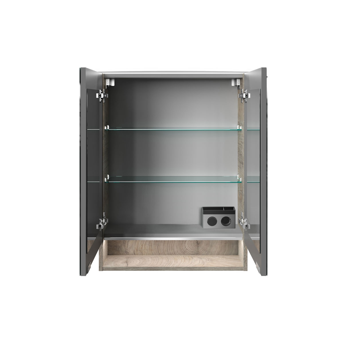 Fackelmann  Spiegelschrank B.Style 600 x 812 x 153 mm Nature Oak LED Bild 2