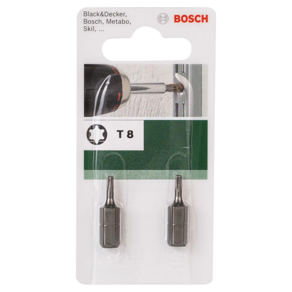 Bosch  Torx-Bit 1/4 Hartmetall T8 25 mm Bild 2