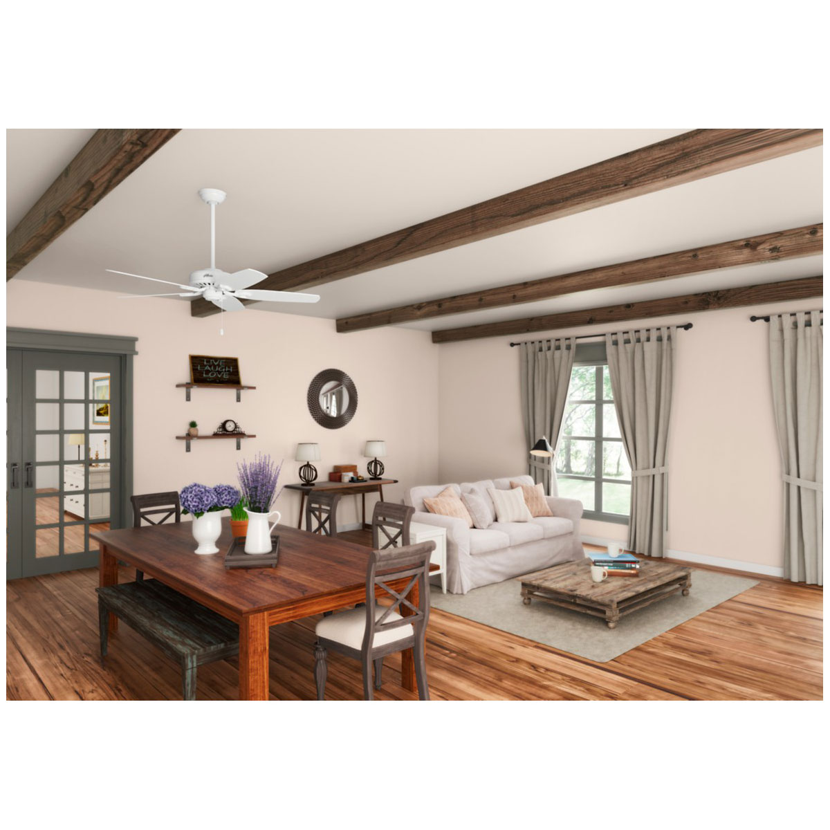 Hunter Fan Hunter Deckenenventilator Builder Elite 132 cm schneeweiß Bild 7