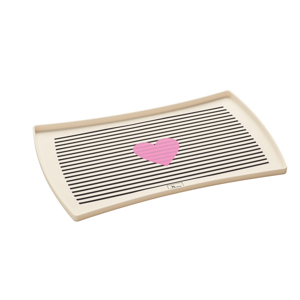 Hunter Napfunterlage Biri weiß-schwarz 48 x 30 cm