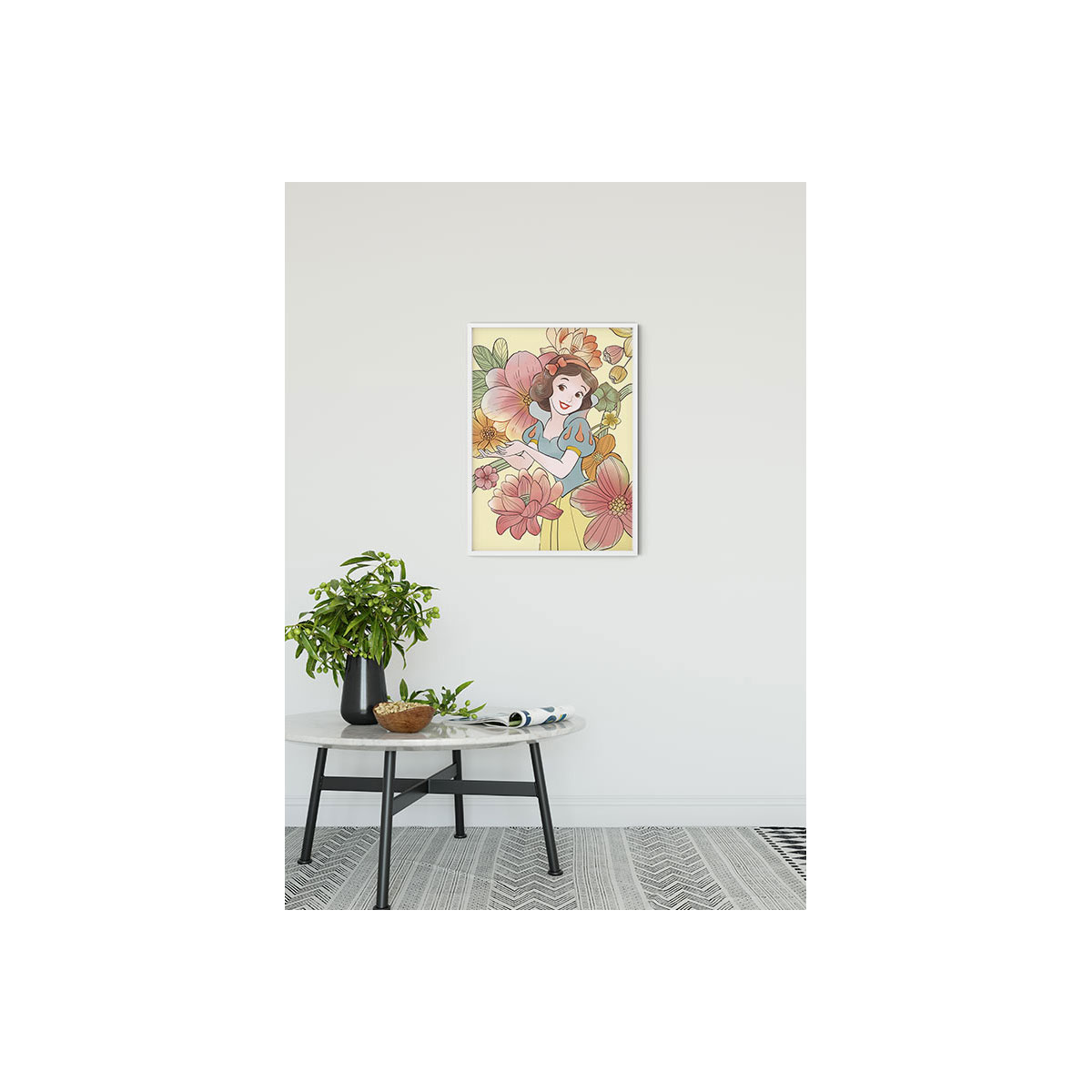 Komar  Wandbild Snow White Flowers 40x50 cm