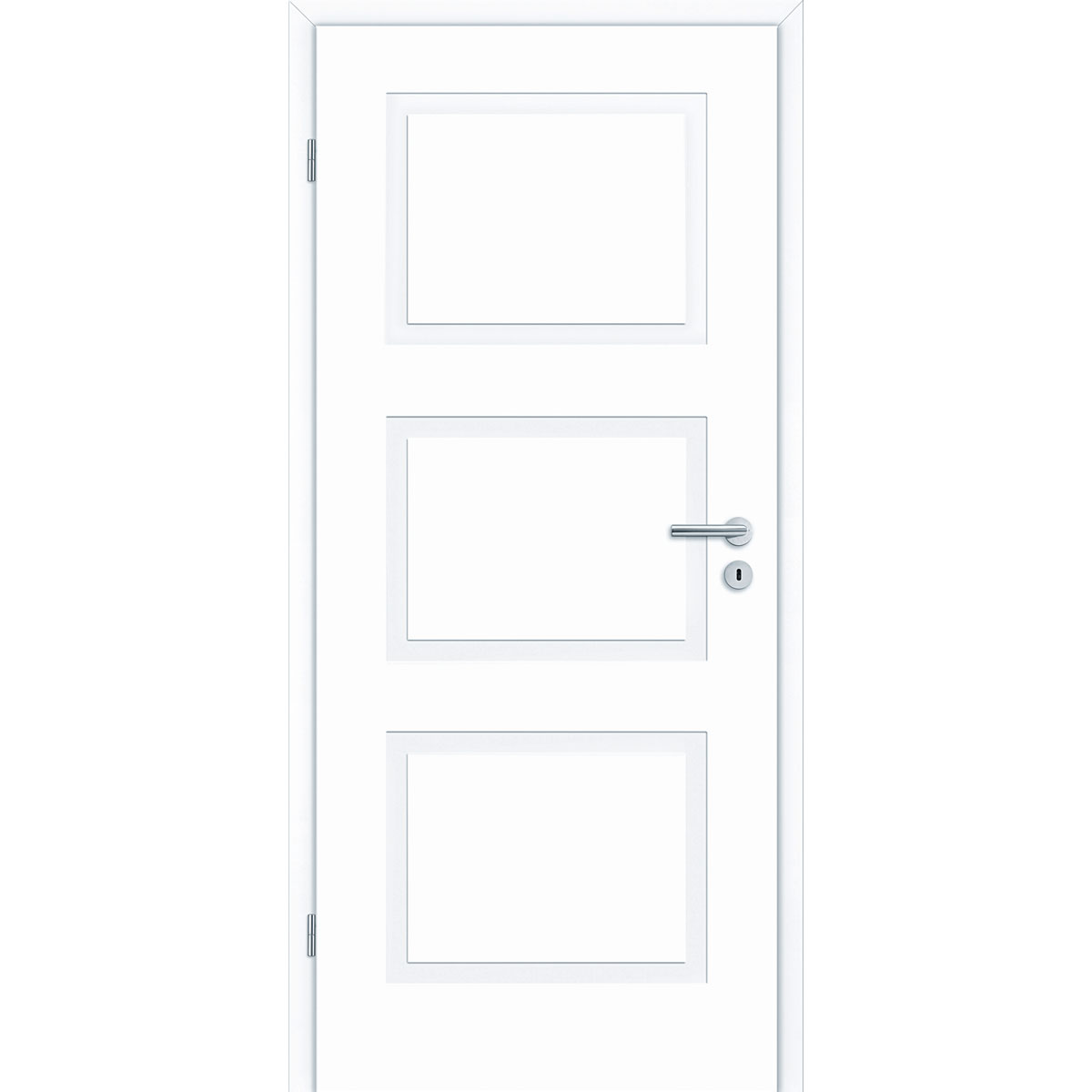 Zimmertür Lusso 03 weißlack 86 x 198,5 cm links