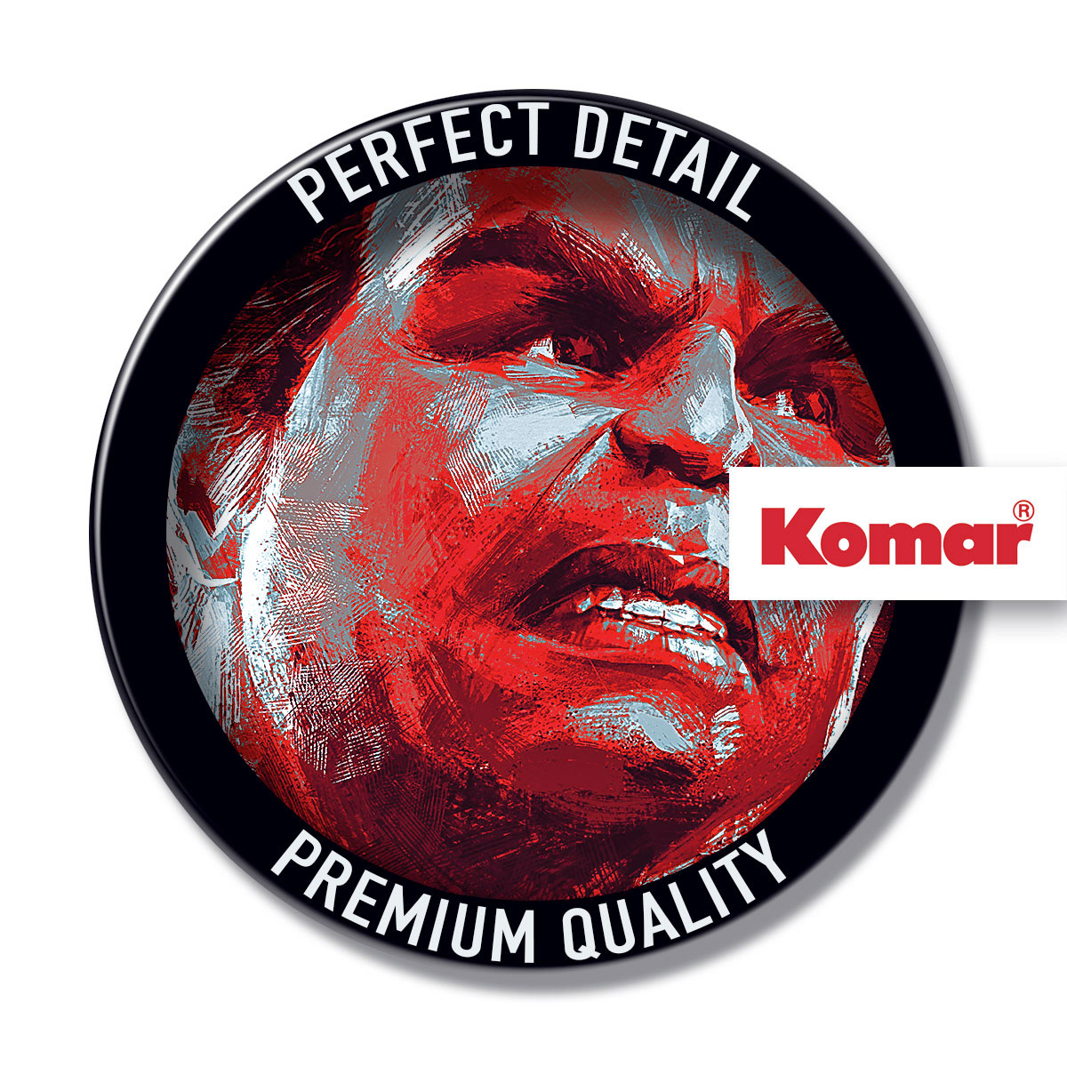 Komar  Selbstklebende Vlies Fototapete rund Avengers Painting Hulk Durchmesser 125 cm Bild 3