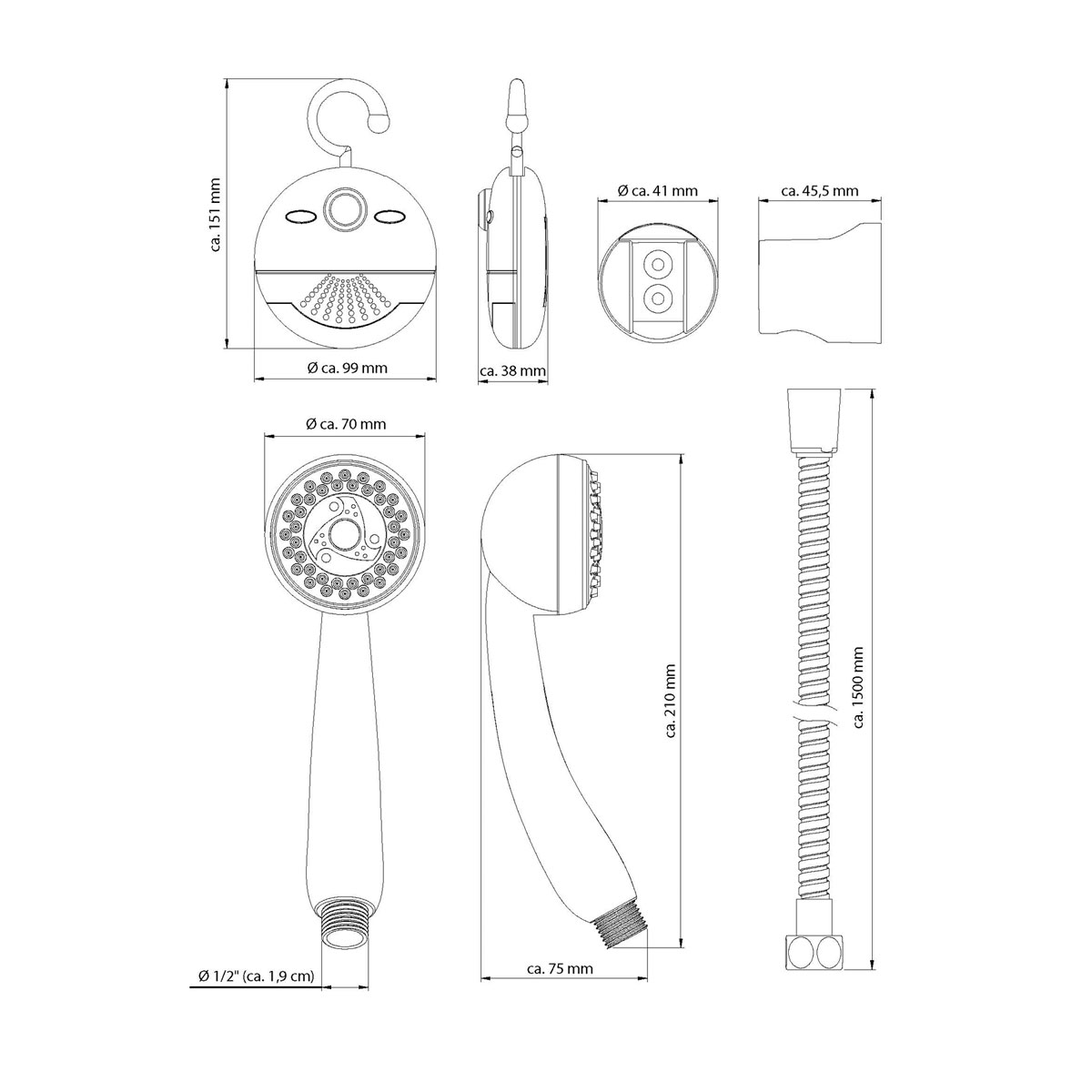 Brauseset Shower und Swing inkl Duschradio Bild 2