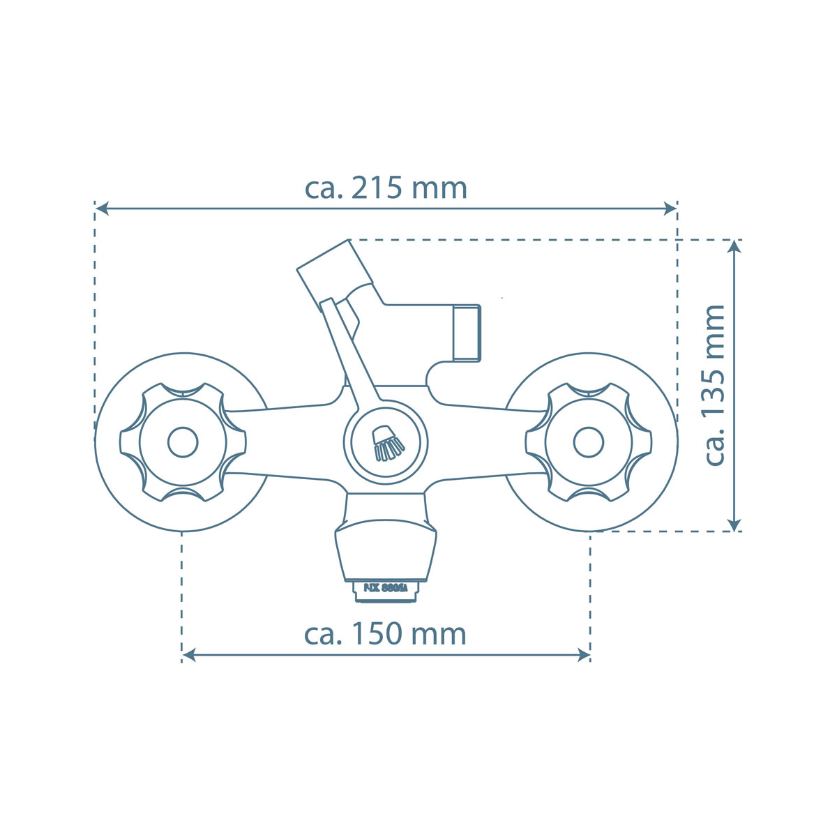 Schütte  Wannenarmatur Savino,chrom,Zweigriff Bild 4