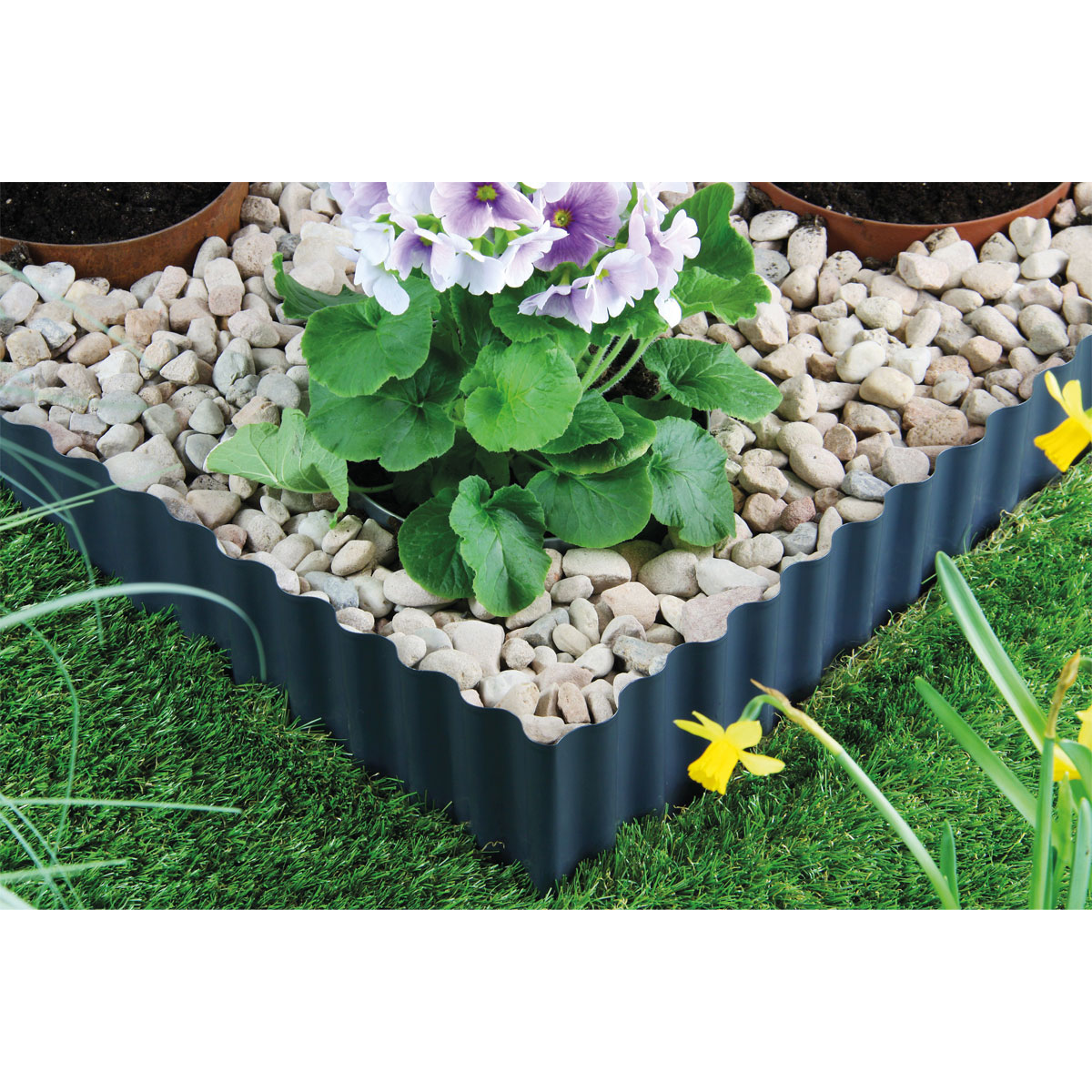 Rasenkante Welle 500 x 14 cm anthrazit Bild 2