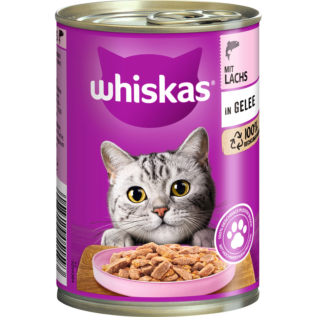 Whiskas Katzenfutter Lachs in Geele 400 g Dose Bild 2