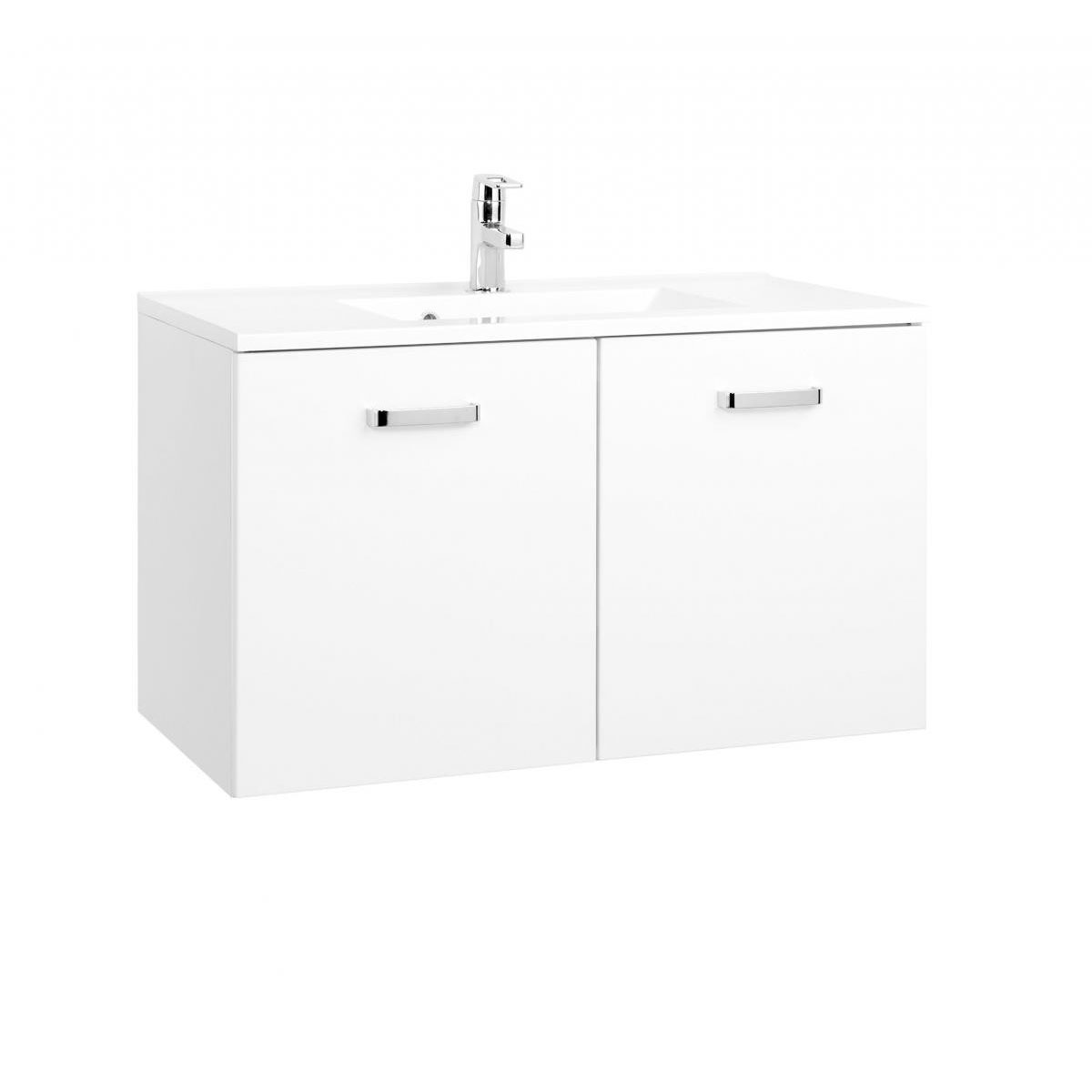 HELD Waschtisch 90 weiß Hochglanz 2 T&uumlren