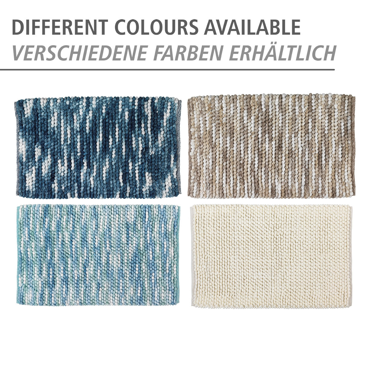 Wenko  Badteppich Urdu Ecru 60 x 90 cm Mit Melagne-Effekt Bild 5