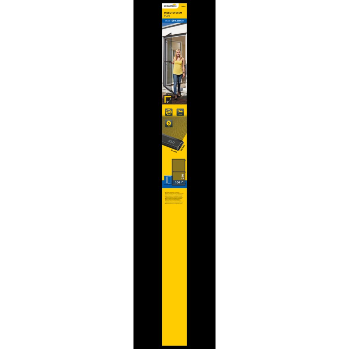 Schellenberg Insektenschutz-Tür Plus 100x210 cm anthrazit