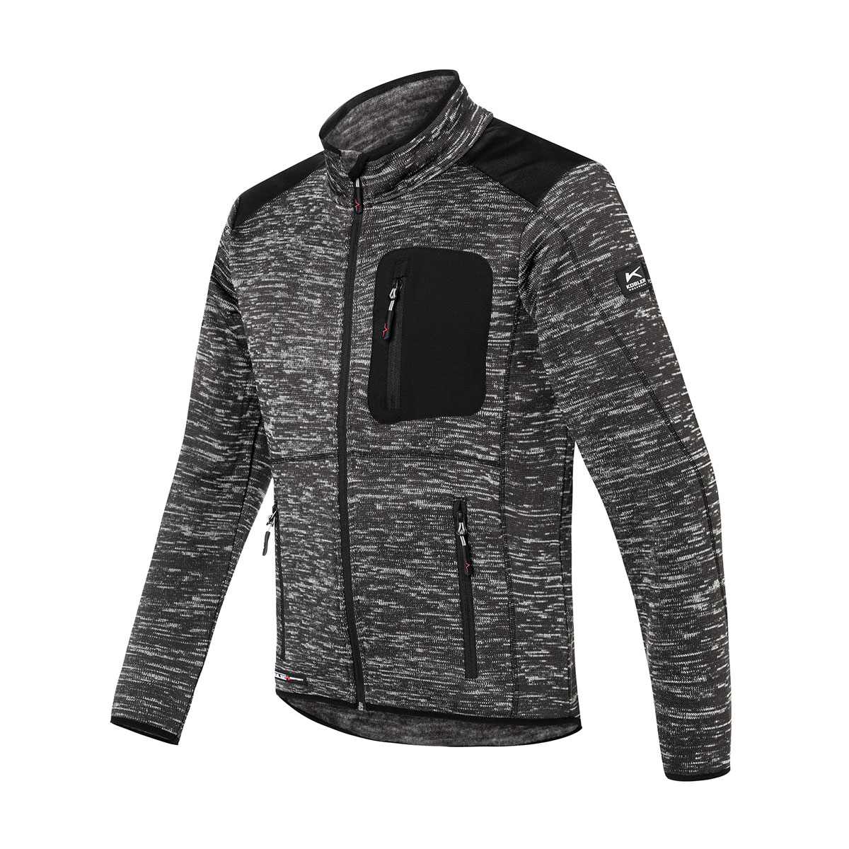 Kübler  Strickjacke PULSE DAILY schwarz/neongrün Größe XL Bild 3