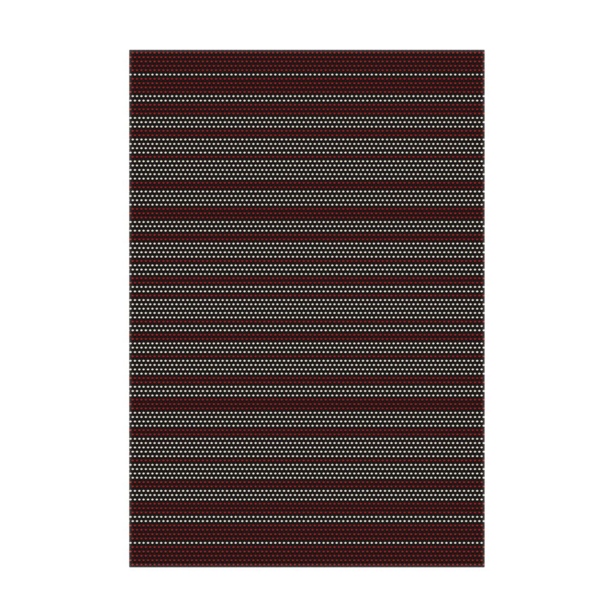 Ambience 8009 Schwarz / Rot / Weiß 200cm x 300cm