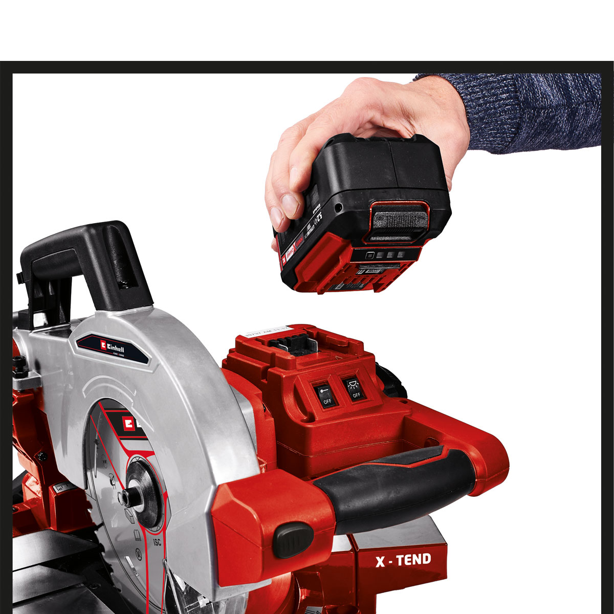 Einhell Akku-Kappsäge TE-MS 18/210 Li-Solo Bild 5