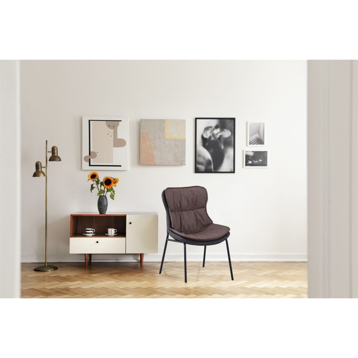 Stuhl Brady 225 hellbraun dunkelbraun Bild 4