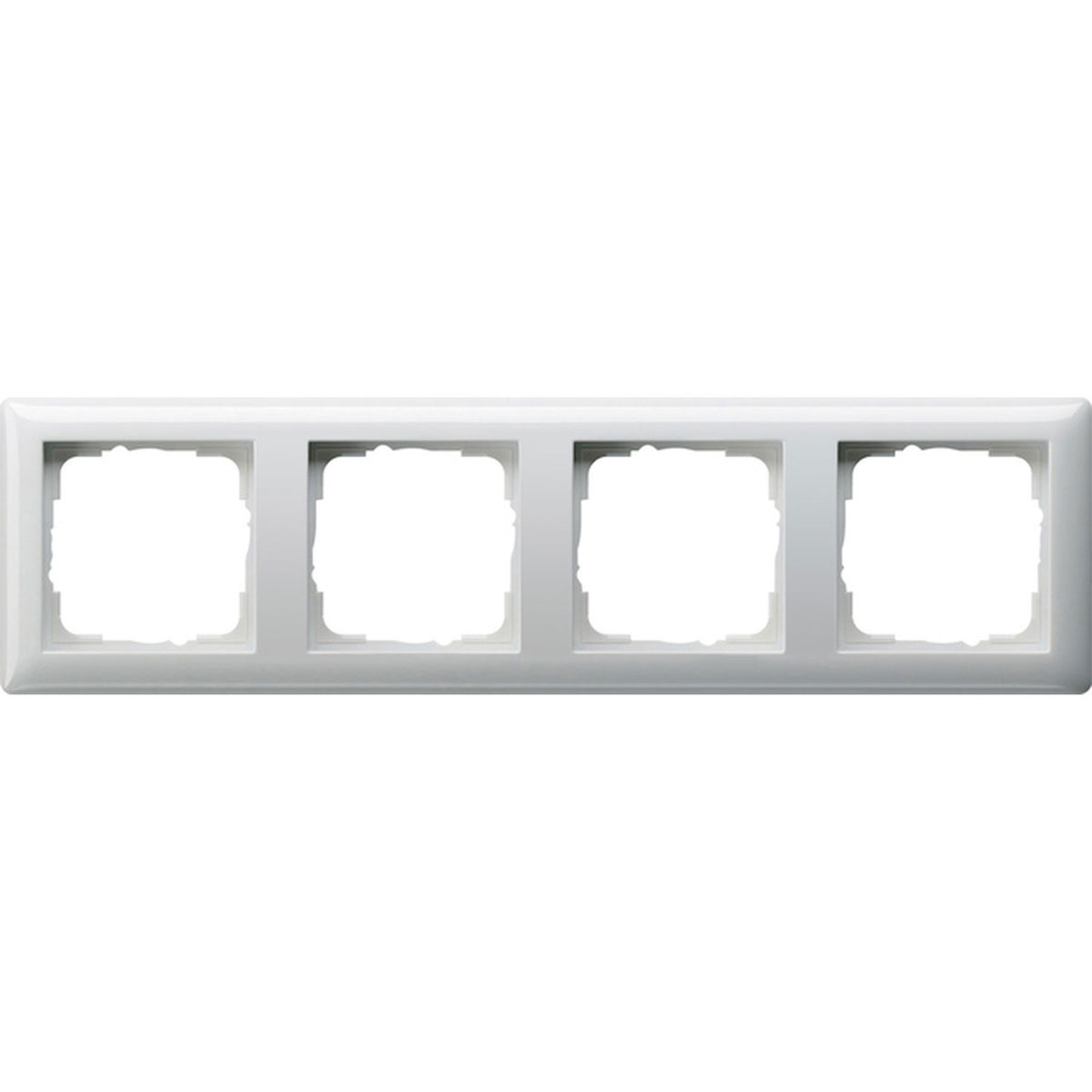 Gira Abdeckrahmen System 55 4-fach Reinweiß glänzend