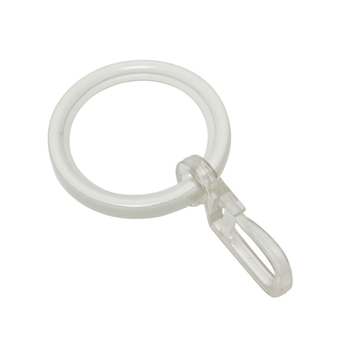 Gardinia Gardinenringe Chicago mit Gleiteinlage für Durchmesser 20 mm weiß Bild 1