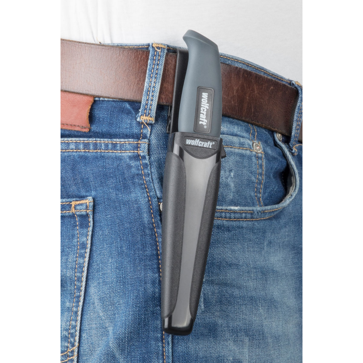 Wolfcraft  Outdoormesser mit glatter Klinge und Köcher Bild 5