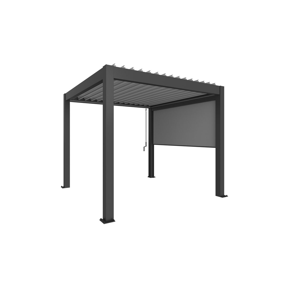 Biohort Sonnenschutzrollo Gr. 3 m dunkelgrau-metallic Bild 1