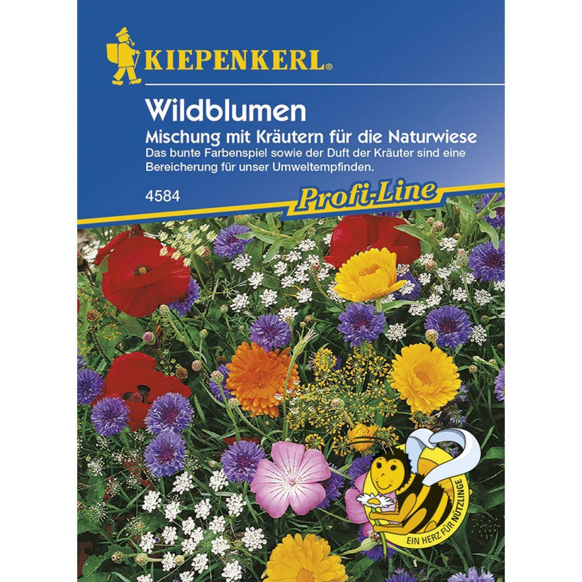 Kiepenkerl Wildblumen mit Kräutern Mischung ein-u.mehrjährig Profi-Line