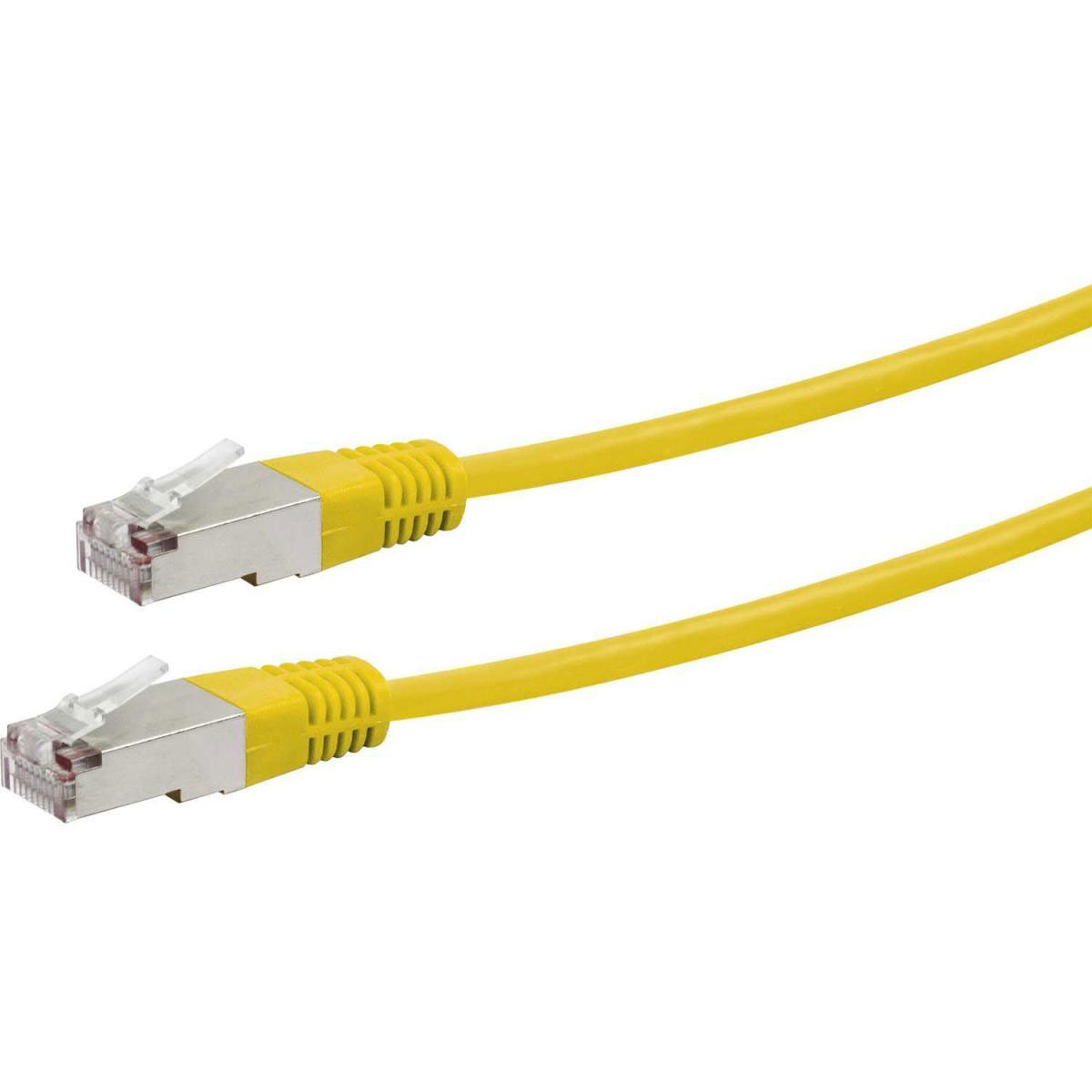 Schwaiger CAT5e-Netzwerkkabel gelb 2 m Bild 2