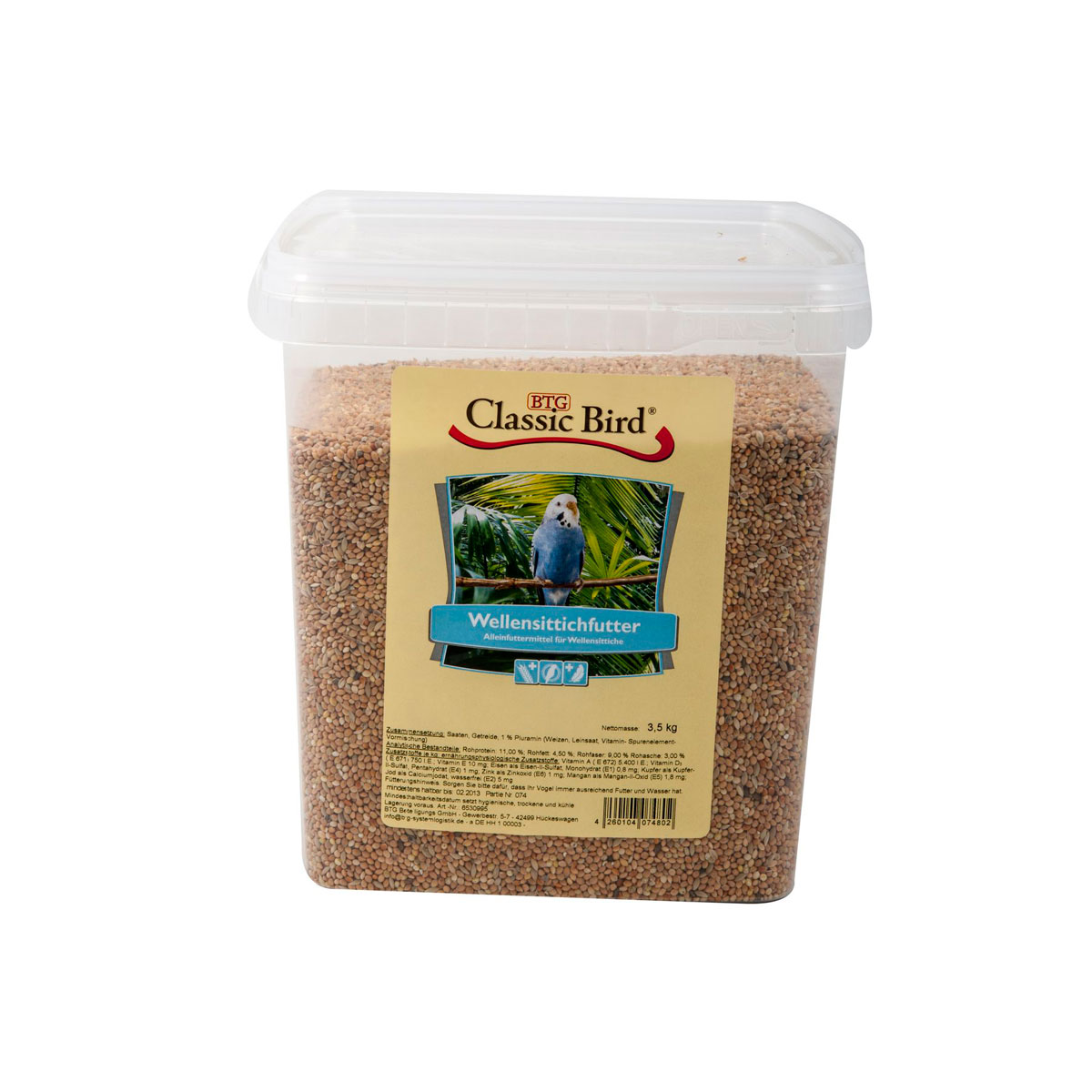 Classic Bird Wellensittichfutter Eimer 3,5kg