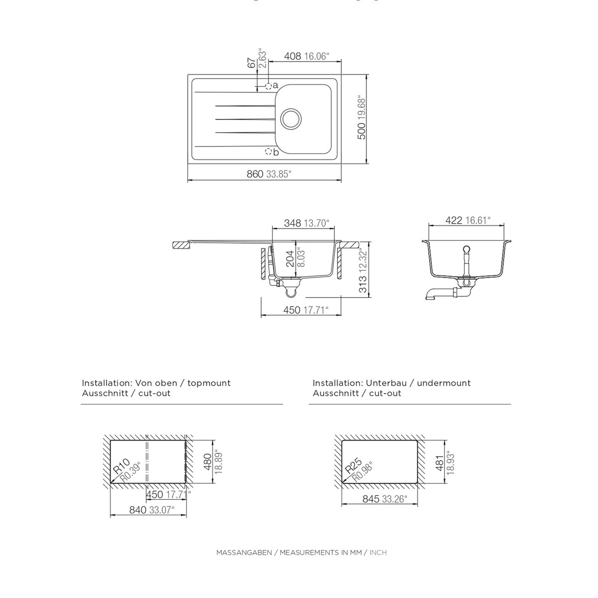 Respekta Spüle Orlando Massivgranit Bild 10