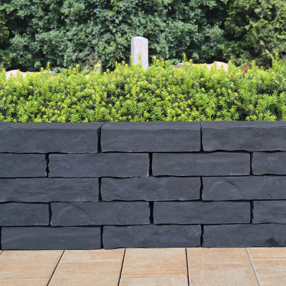 Diephaus  Mauerstein Structur Basalt 40 x 20 x 10 cm Bild 3