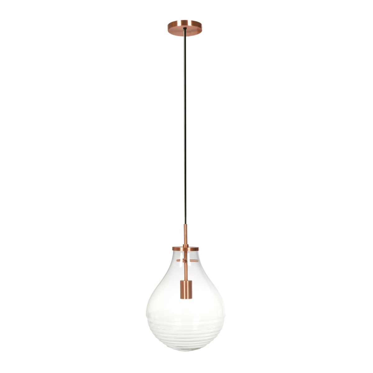 Hängelampe Tamo Small Transparent kupfer