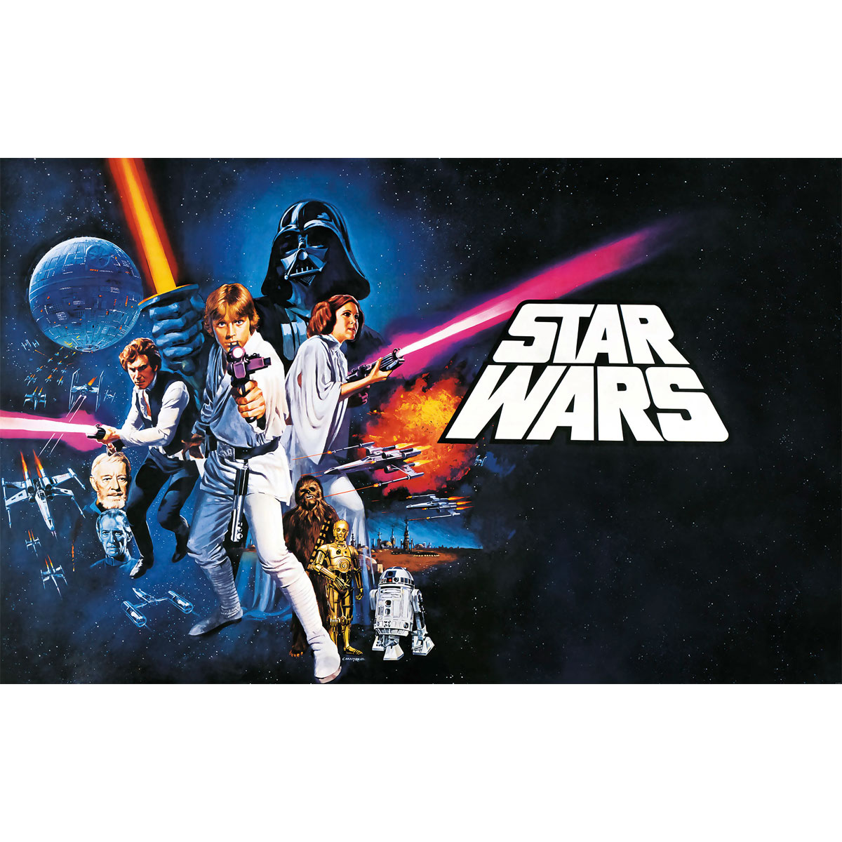 Komar  Vlies Fototapete Star Wars Poster Classic 1 400x250 cm Bild 2