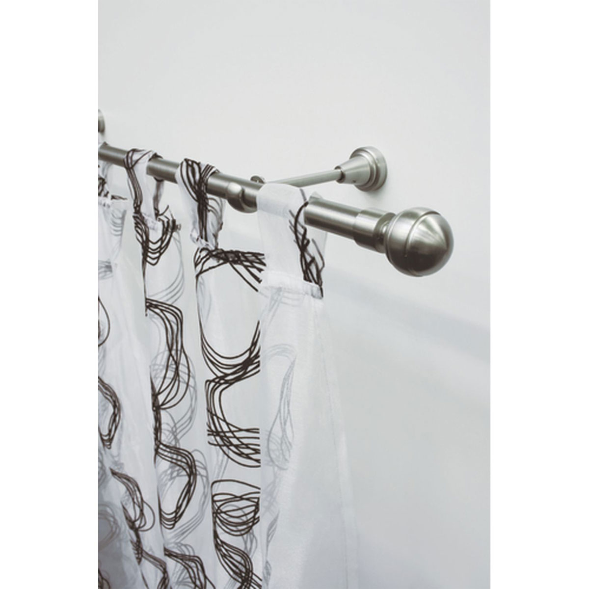 Gardinia Endstück Kugel für Durchmesser 19 mm 5,5 cm Edelstahl-optik Bild 2