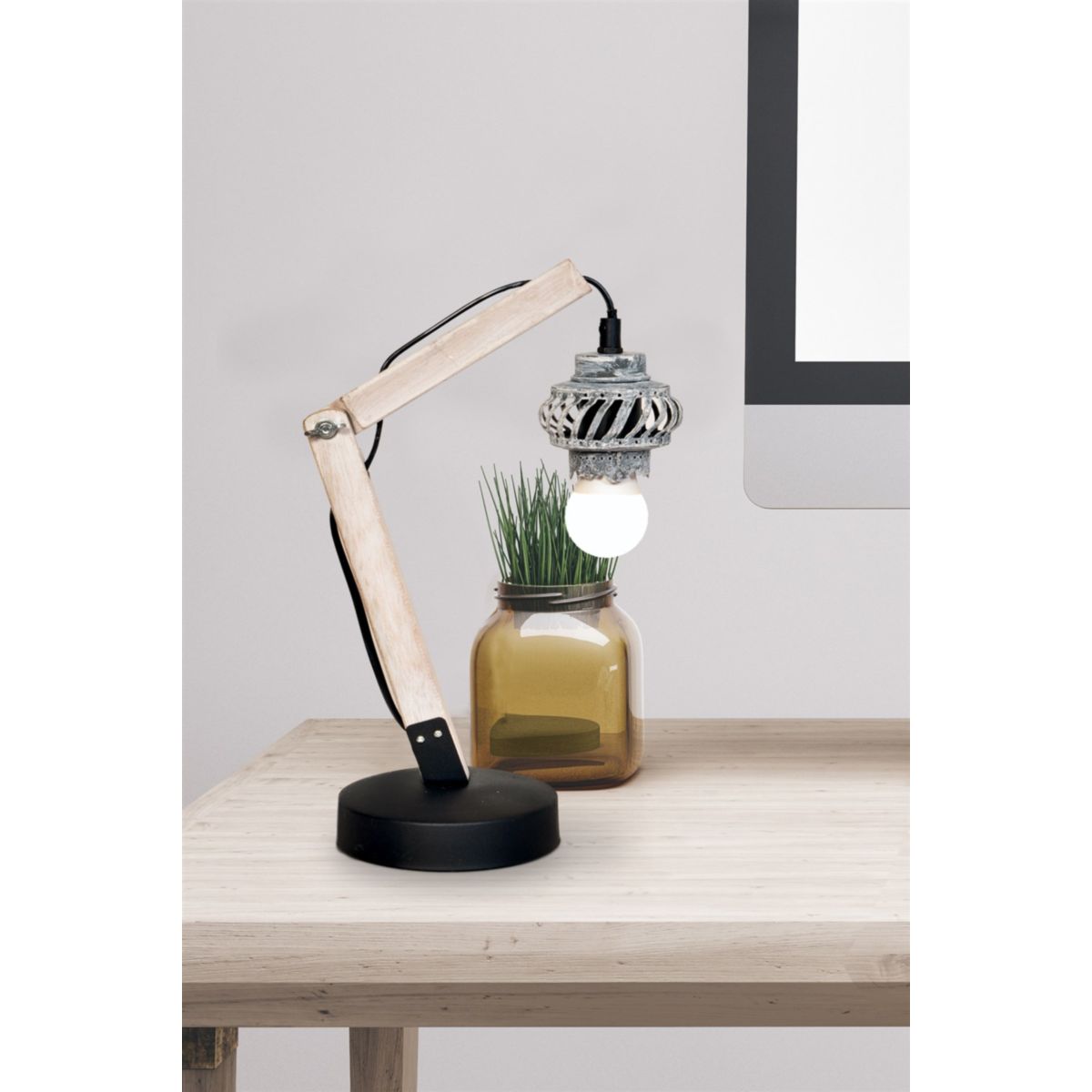 Tischlampe Rossa V grau Bild 2