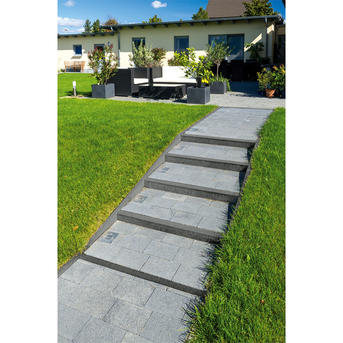 Lusit  Tiefbord anthrazit 6 x 25 x 100 cm Bild 2