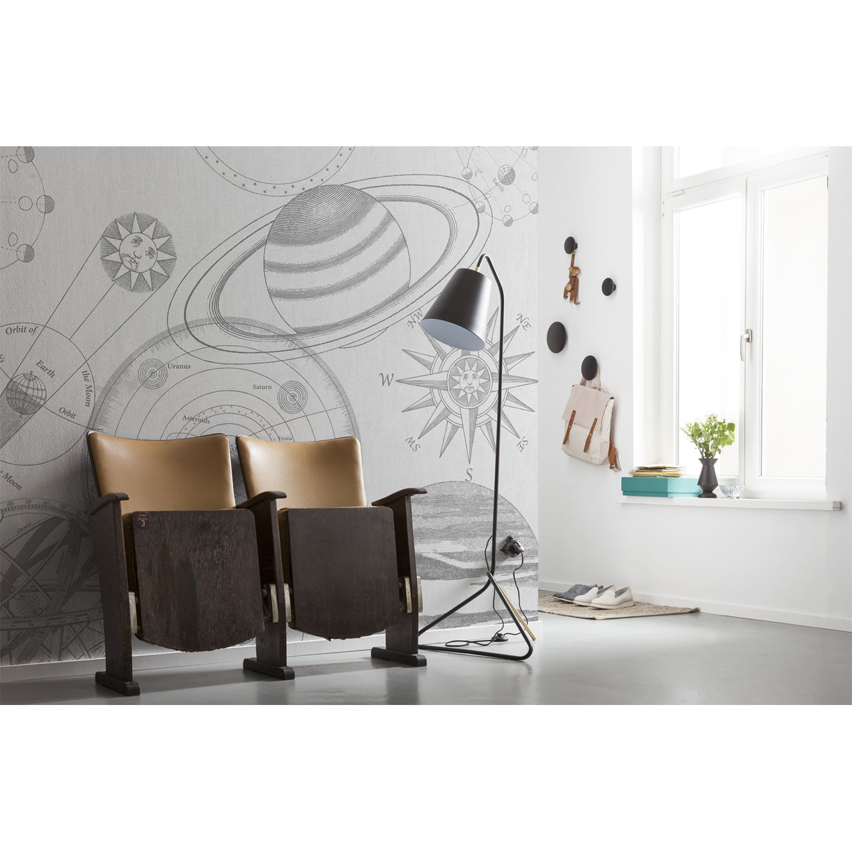 Komar  Vlies Fototapete Cosmos Sketch 300x280 cm